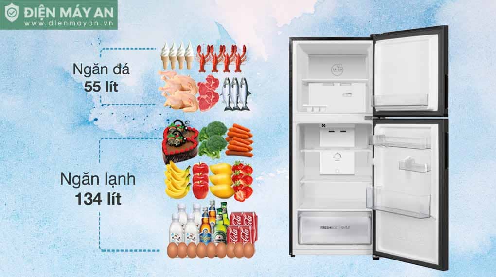 Tủ lạnh Aqua Inverter 189 lít AQR-T220FA(FB)